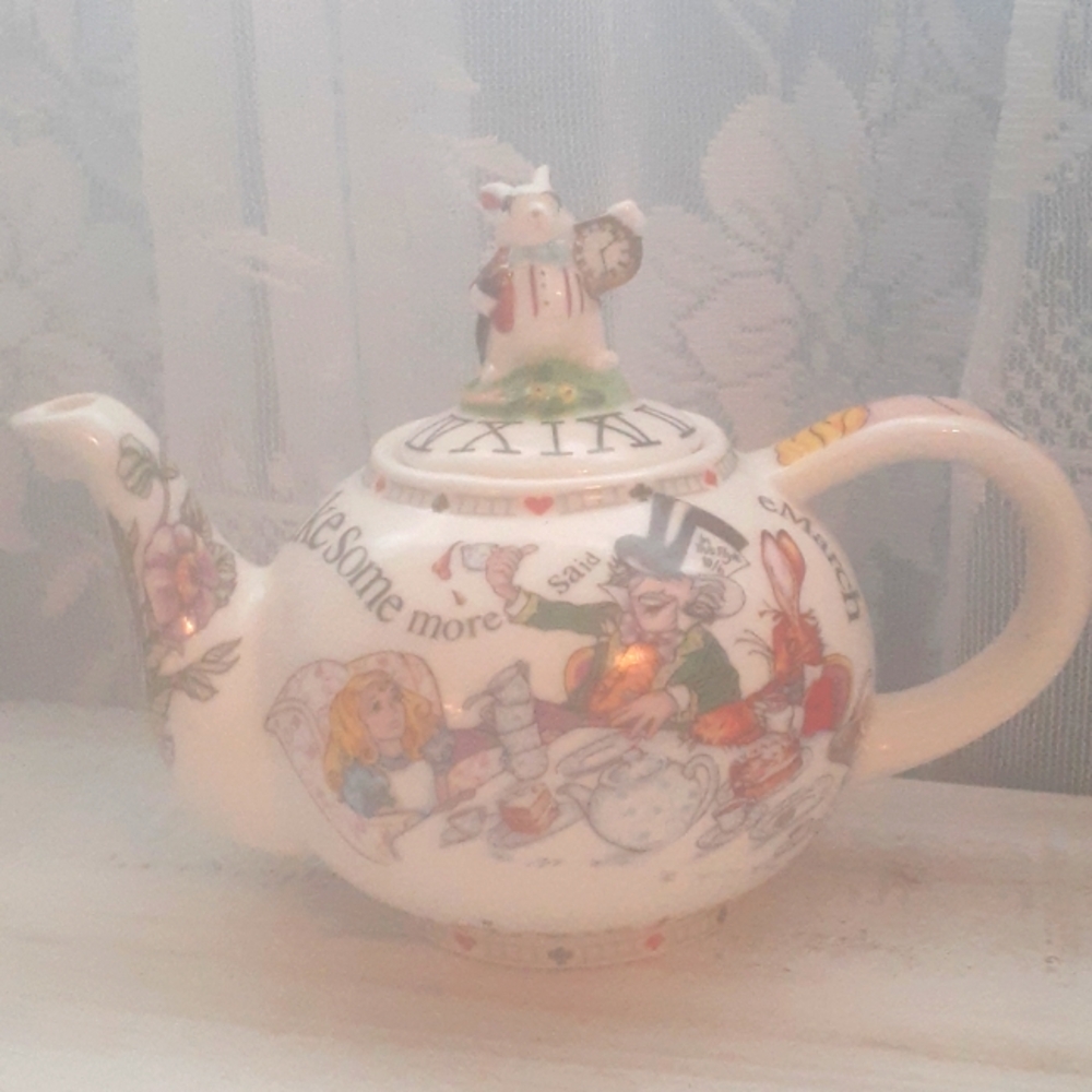 Alice in Wonderland Teapot by Paul Cardew.